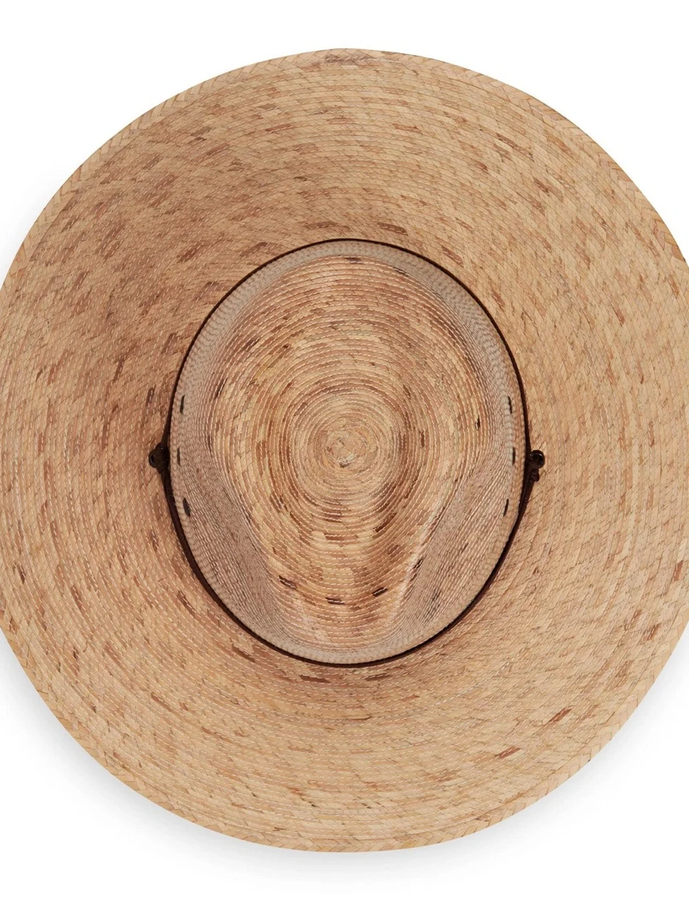 Wallaroo Baja Breathable Natural Straw Sun Hat for Men with Dark Brown Band